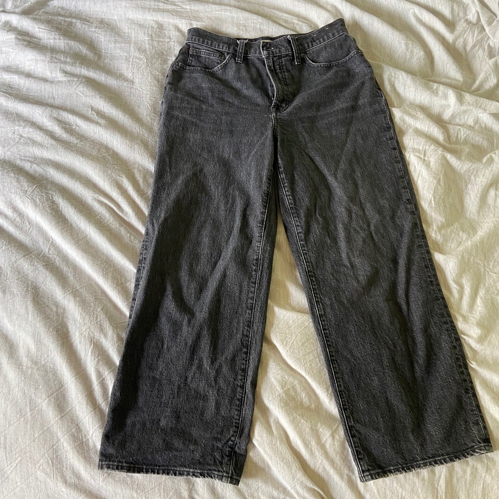 Madewell "the Perfect Vintage Wide Legged Cropped" Jean sz 28